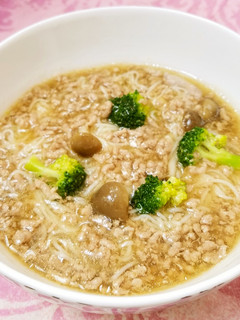 冬はあったかニュー麺♡そぼろあん掛け♪-レシピのメイン写真