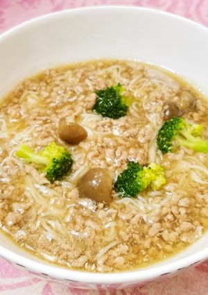 冬はあったかニュー麺♡そぼろあん掛け♪-レシピのメイン写真