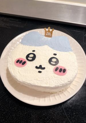 可愛いキャラクターケーキ🐾ハチワレ-レシピのメイン写真