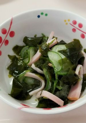 ワカメと胡瓜の酢の物-レシピのメイン写真