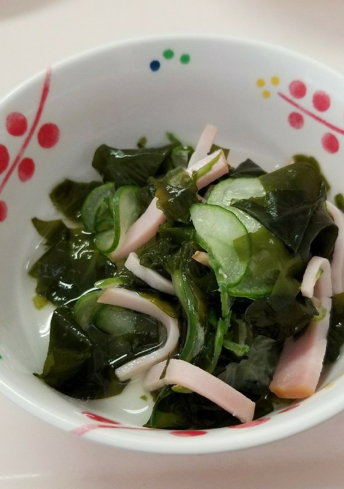 ワカメと胡瓜の酢の物-レシピのメイン写真