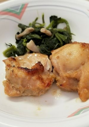 チキンの味噌照り焼きとほうれん草のソテー-レシピのメイン写真