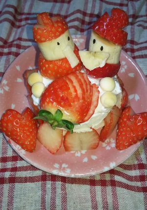 離乳食中期後期お祝いに☆ひな祭りケーキ-レシピのメイン写真