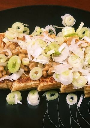 旨ウマ♪栃尾揚げにネギ納豆-レシピのメイン写真