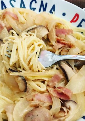 ナゲットソースでクリームパスタ-レシピのメイン写真