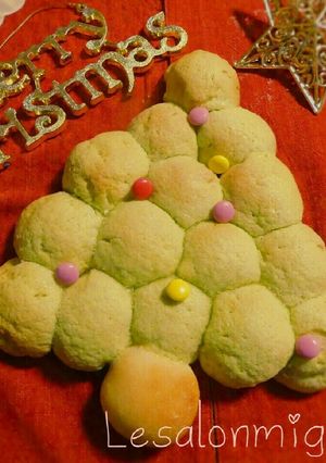 クリスマスツリーのメロンパン-レシピのメイン写真