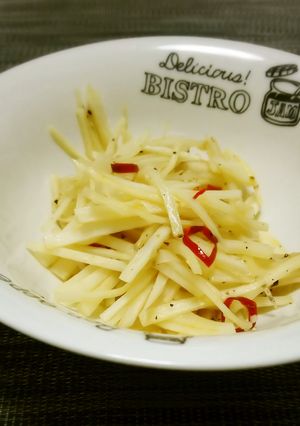 無駄にしない❣❣大根の皮のペペロンチーノ-レシピのメイン写真