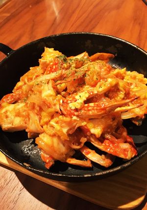 渡り蟹とカニカマで！簡単チリクラブ-レシピのメイン写真