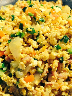 カレー味な炒り豆腐-レシピのメイン写真