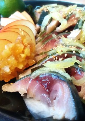 脂のり鮮度抜群！ゆずの香りしめ鯖昆布しめ-レシピのメイン写真