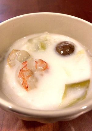 エビ・ホタテ・白菜のクリーム煮-レシピのメイン写真