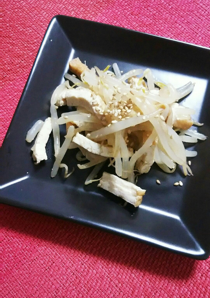 レンジで。厚揚げともやしの生姜醤油合え-レシピのメイン写真