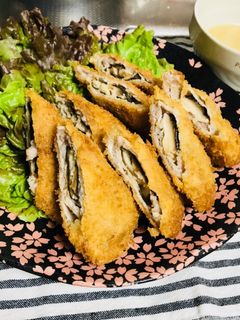 しいたけの肉巻きフライ-レシピのメイン写真