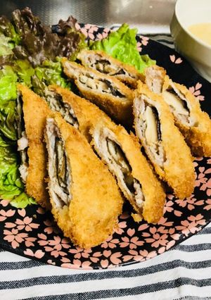 しいたけの肉巻きフライ-レシピのメイン写真