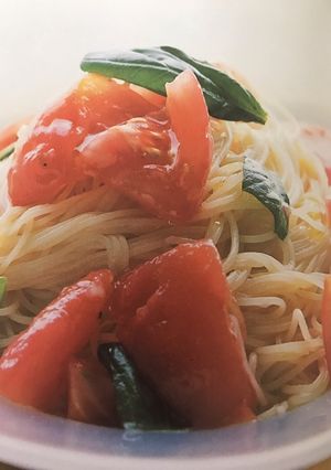 冷製トマトスパゲティ-レシピのメイン写真