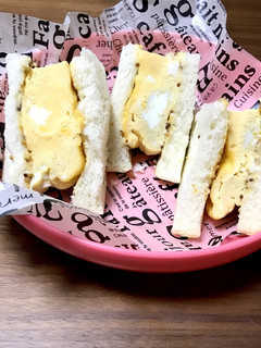 レンジで簡単♡メチャ旨♡厚焼き玉子サンド-レシピのメイン写真