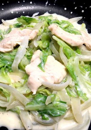 鶏胸肉と季節野菜のクリーム煮-レシピのメイン写真