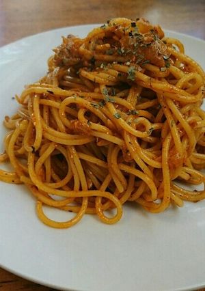 本日の朝 カレースパゲッティ-レシピのメイン写真