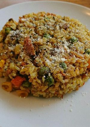 本日の朝 カレーピラフ-レシピのメイン写真