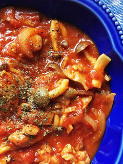 *たっぷりきのこと鶏肉のトマト煮*-レシピのメイン写真
