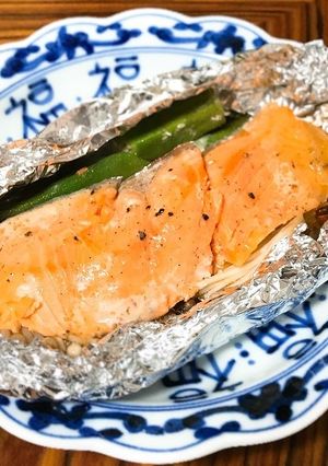 味ぽん　鮭のホイル焼き-レシピのメイン写真