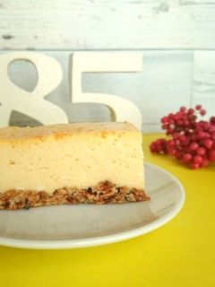 甘酒ベイクドチーズケーキ生クリーム不使用-レシピのメイン写真