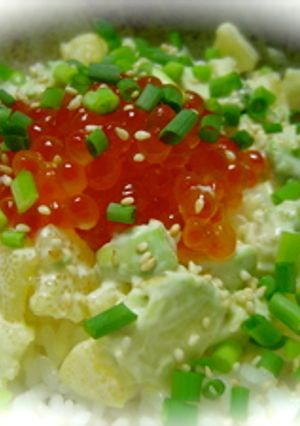 プチプチ！数の子＆アボカドマヨのいくら丼-レシピのメイン写真