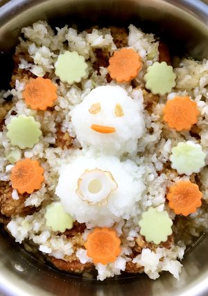 Xmasに、雪だるまの唐揚げのおろし煮-レシピのメイン写真