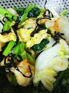 横着・塩昆布でおひたし-レシピのメイン写真