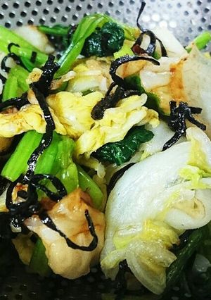 横着・塩昆布でおひたし-レシピのメイン写真