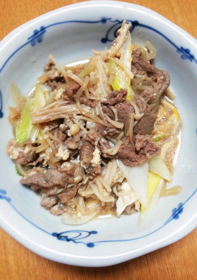 牛肉のすきやき風卵とじ-レシピのメイン写真