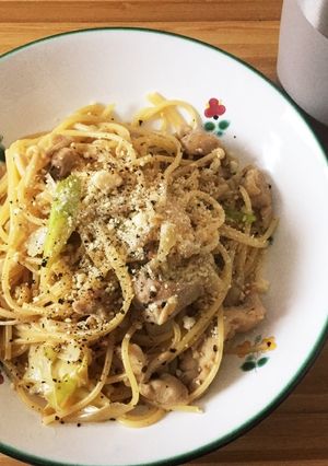 ダイエット中の 鶏肉と長ネギのパスタ-レシピのメイン写真