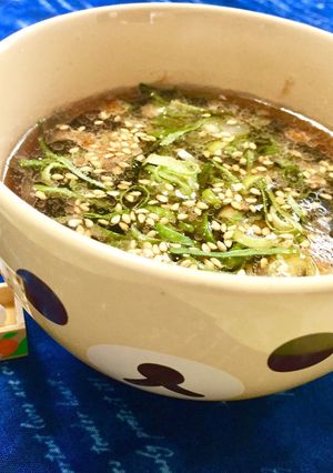 簡単！香味ペーストで即席スープ♬-レシピのメイン写真