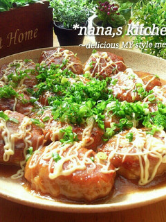 保存版*蓮根豚つくねの味噌マヨ照り焼き*-レシピのメイン写真