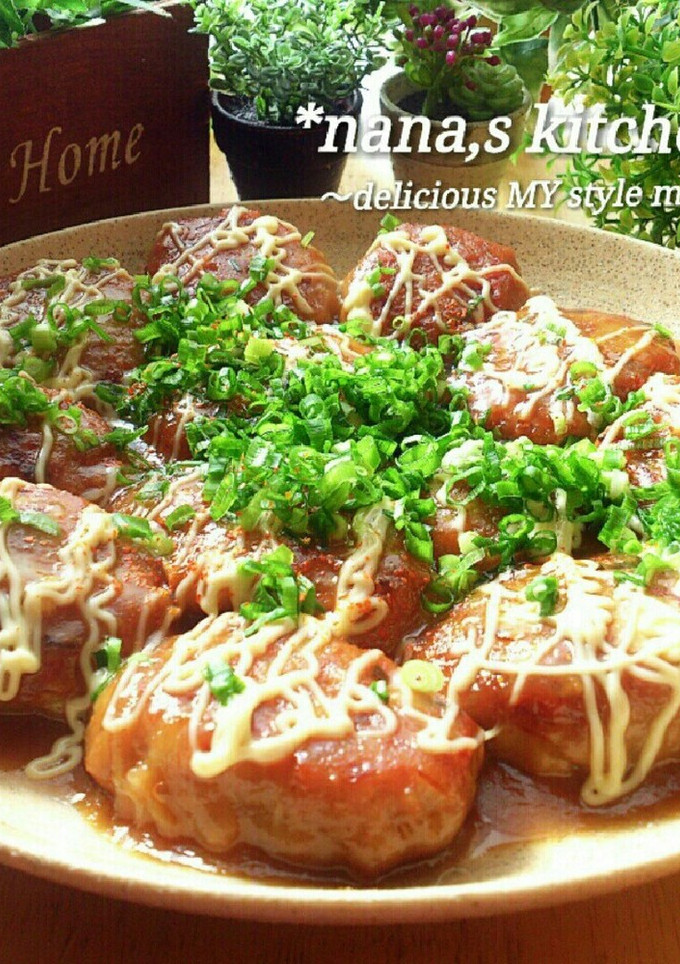 保存版＊蓮根豚つくねの味噌マヨ照り焼き＊-レシピのメイン写真