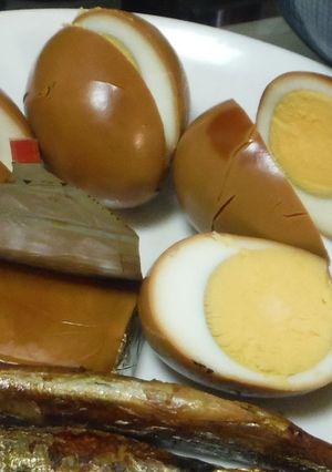 男の燻製②(燻製卵)-レシピのメイン写真