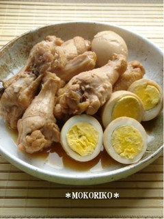 鶏手羽元とゆで卵の煮もの-レシピのメイン写真