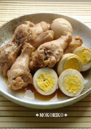 鶏手羽元とゆで卵の煮もの-レシピのメイン写真