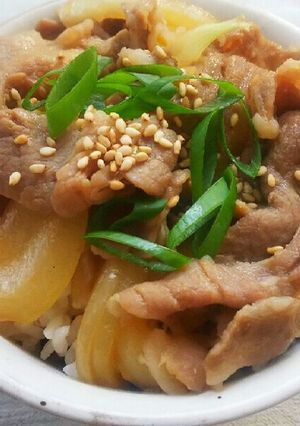簡単！休日ランチに！おうち豚丼！-レシピのメイン写真