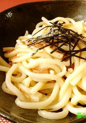 簡単☆味付けいらず♪なめ茸バターうどん-レシピのメイン写真