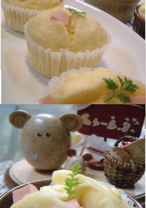 朝食蒸しパンＤＥいってらっしゃい♪-レシピのメイン写真