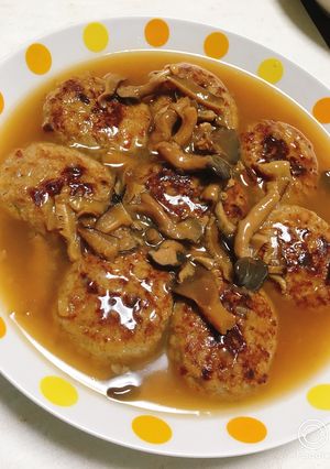 簡単和風煮込みハンバーグ♡-レシピのメイン写真