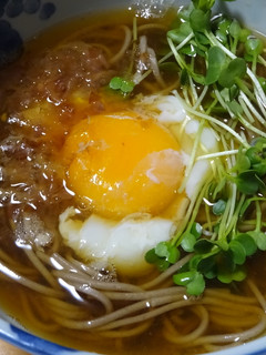 沸騰つゆ温泉玉子蕎麦-レシピのメイン写真