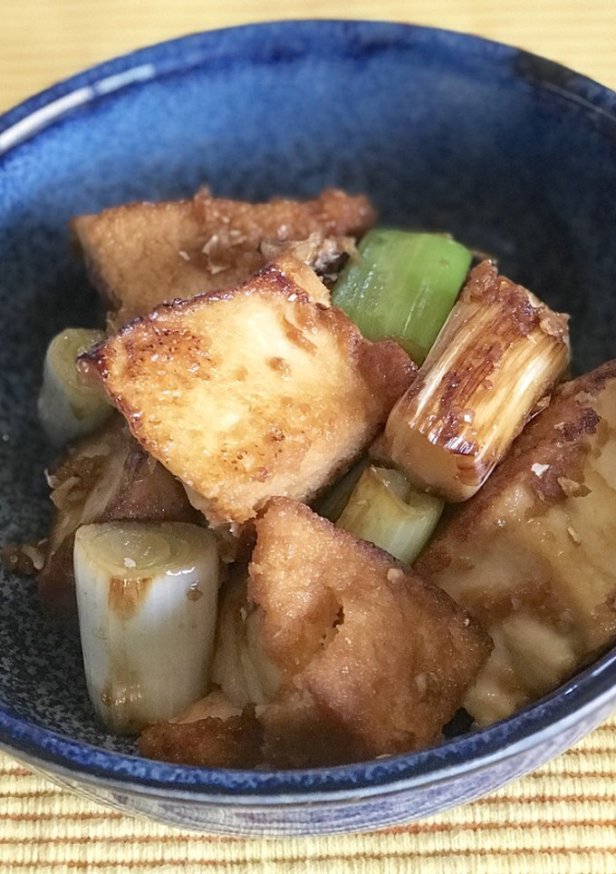 厚揚げと長ネギの生姜醤油焼き＊-レシピのメイン写真