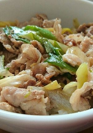 5分で簡単！豚丼-レシピのメイン写真