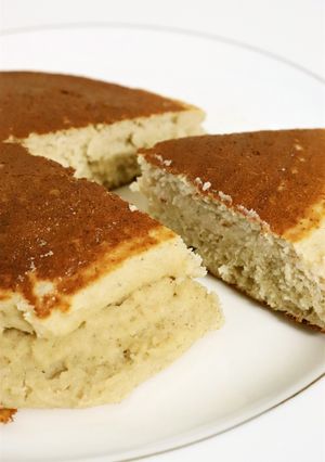朝ランチおやつ♪米粉で酒粕ホットケーキ-レシピのメイン写真