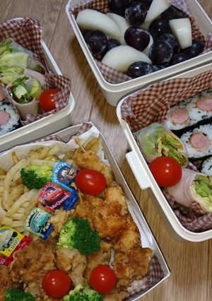 2017 運動会お弁当 4段 覚え書き-レシピのメイン写真