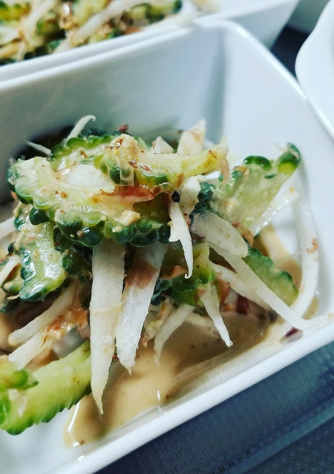 材料3つ！ゴーヤーと大根と鰹節のマヨポン-レシピのメイン写真