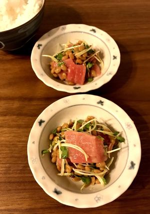 山葵と胡麻油を効かせたまぐろ納豆-レシピのメイン写真