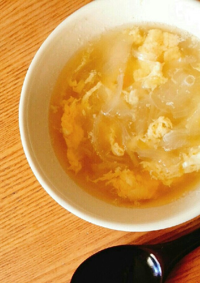 とろふわぽかぽか♡玉ねぎのかき玉スープ-レシピのメイン写真